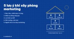 5 lưu ý khi xây dựng phòng marketing trong doanh nghiệp